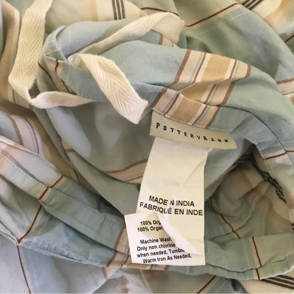 Pottery Barn organic cotton Duvet Cover